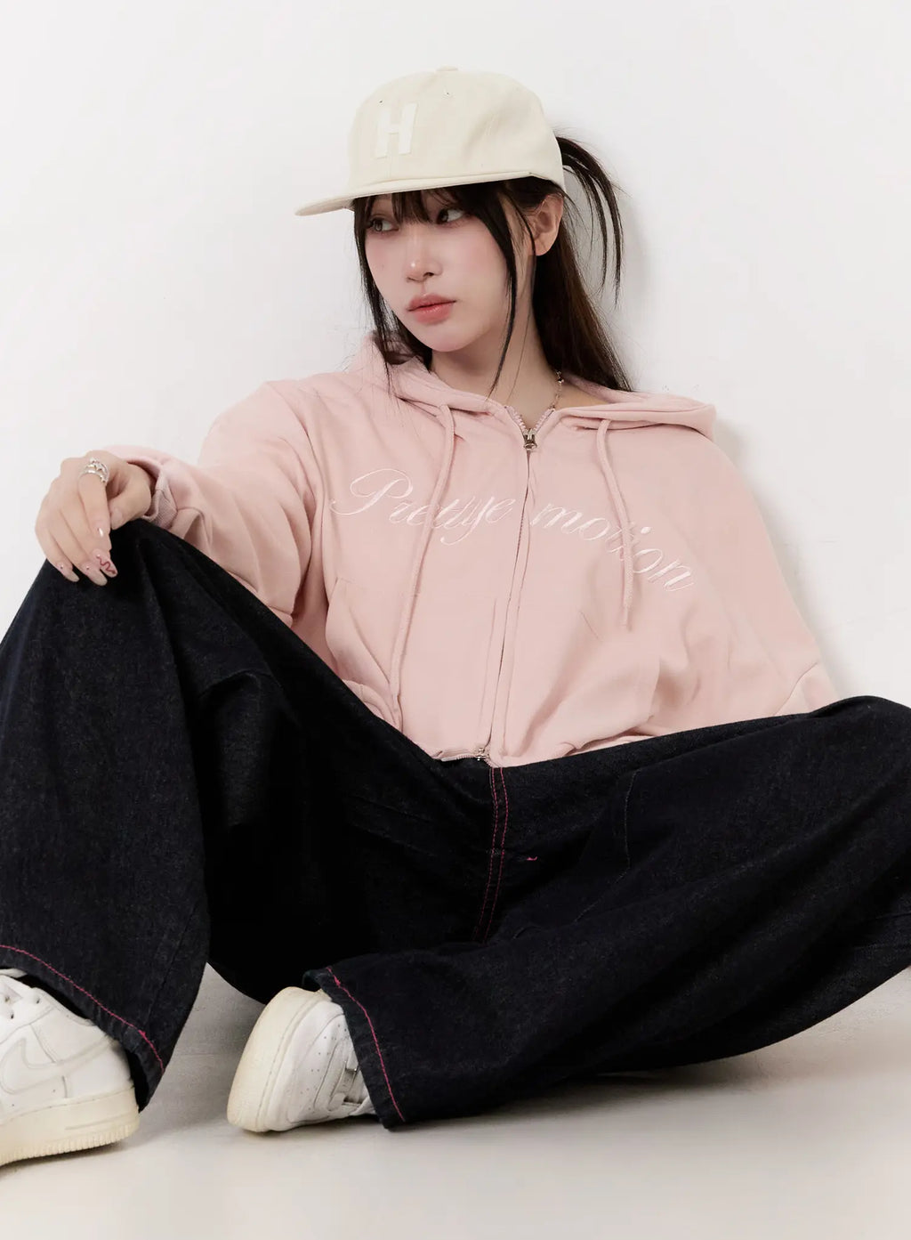 Printed Graphic Zip-up Hoodie CO501