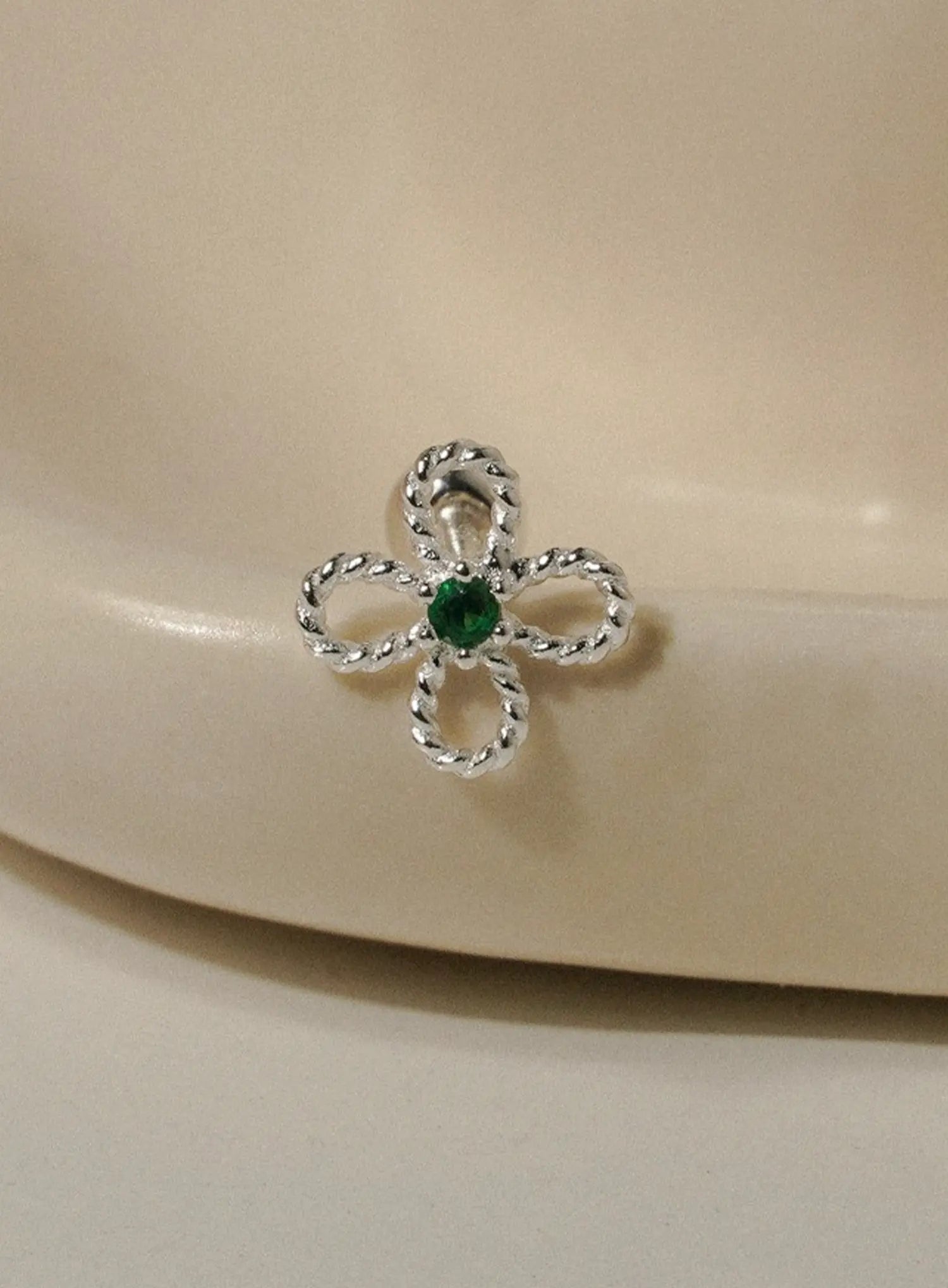 Lessing Woven Bloom Piercing (1pc) IU506