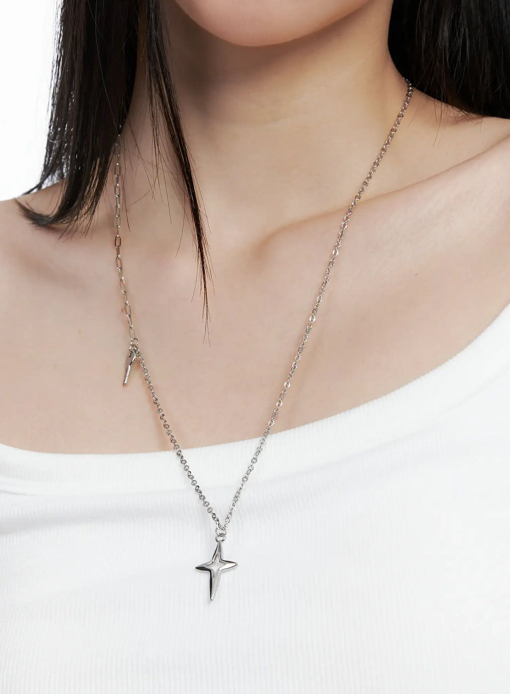 Key Cross Necklace CO503