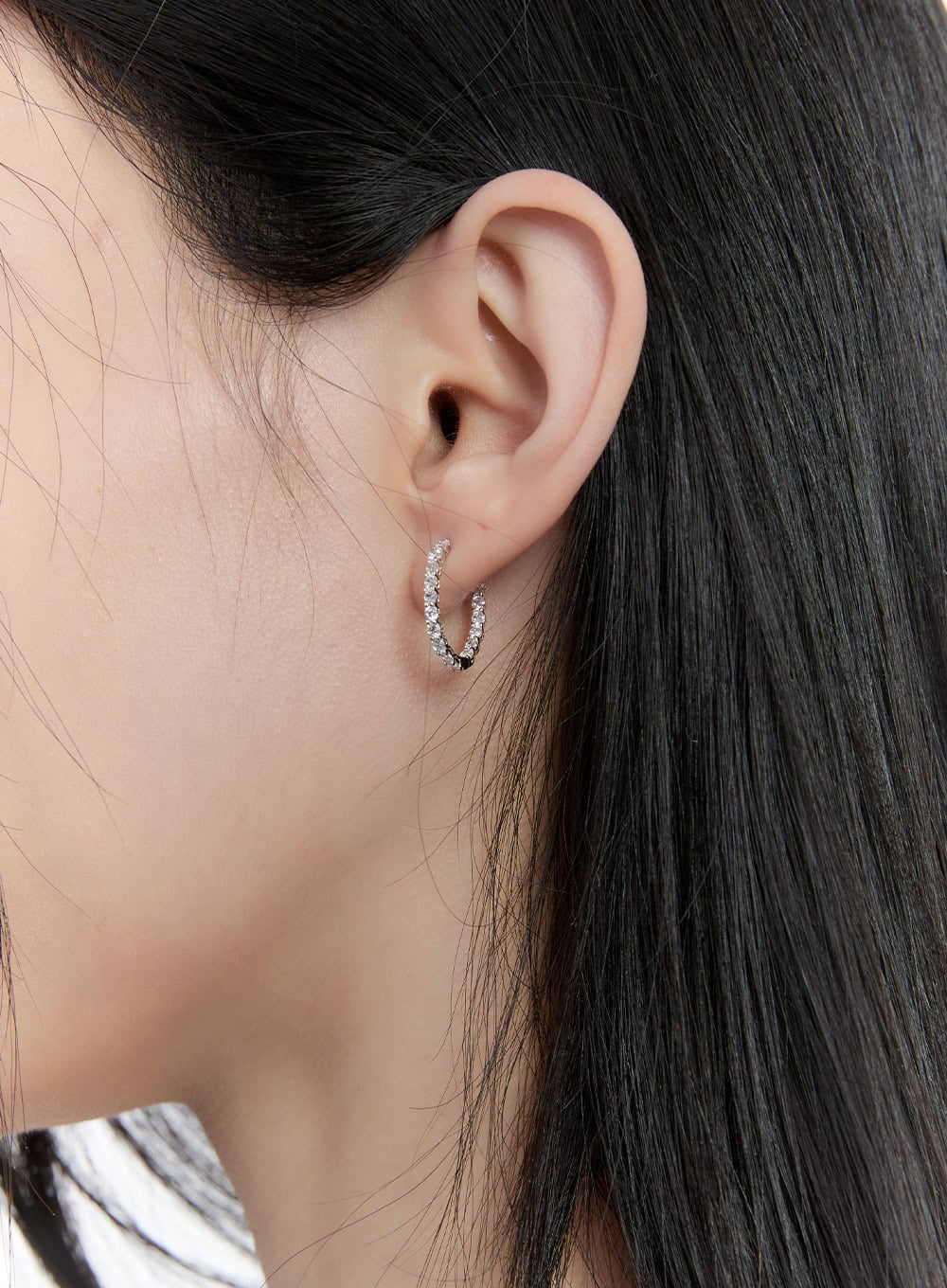 Cubic Oval Earrings CJ521