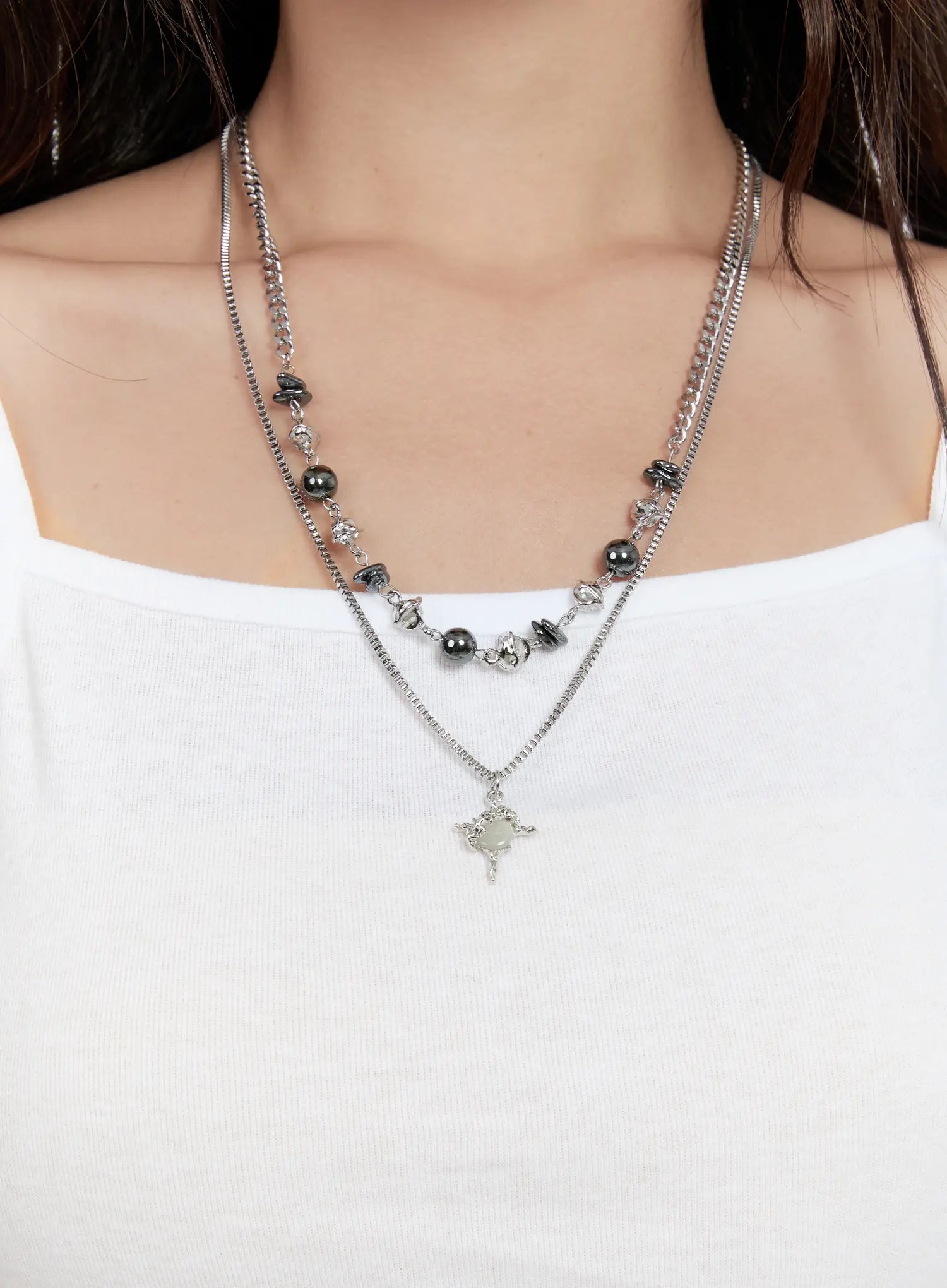 Layered Bead Necklace CG501