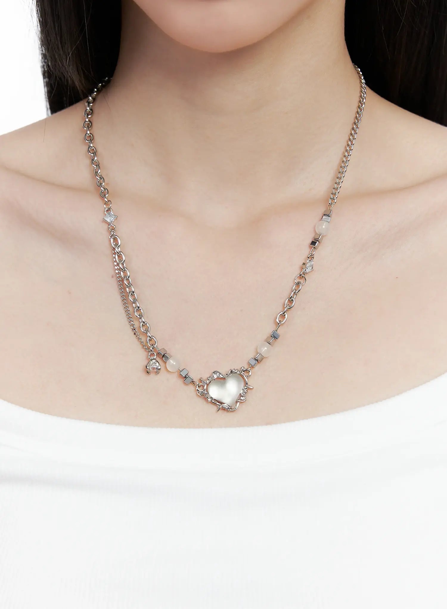 Heart Bead Necklace CO503