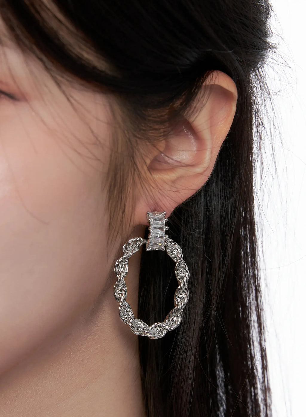 Braided Hoop Earrings CS523