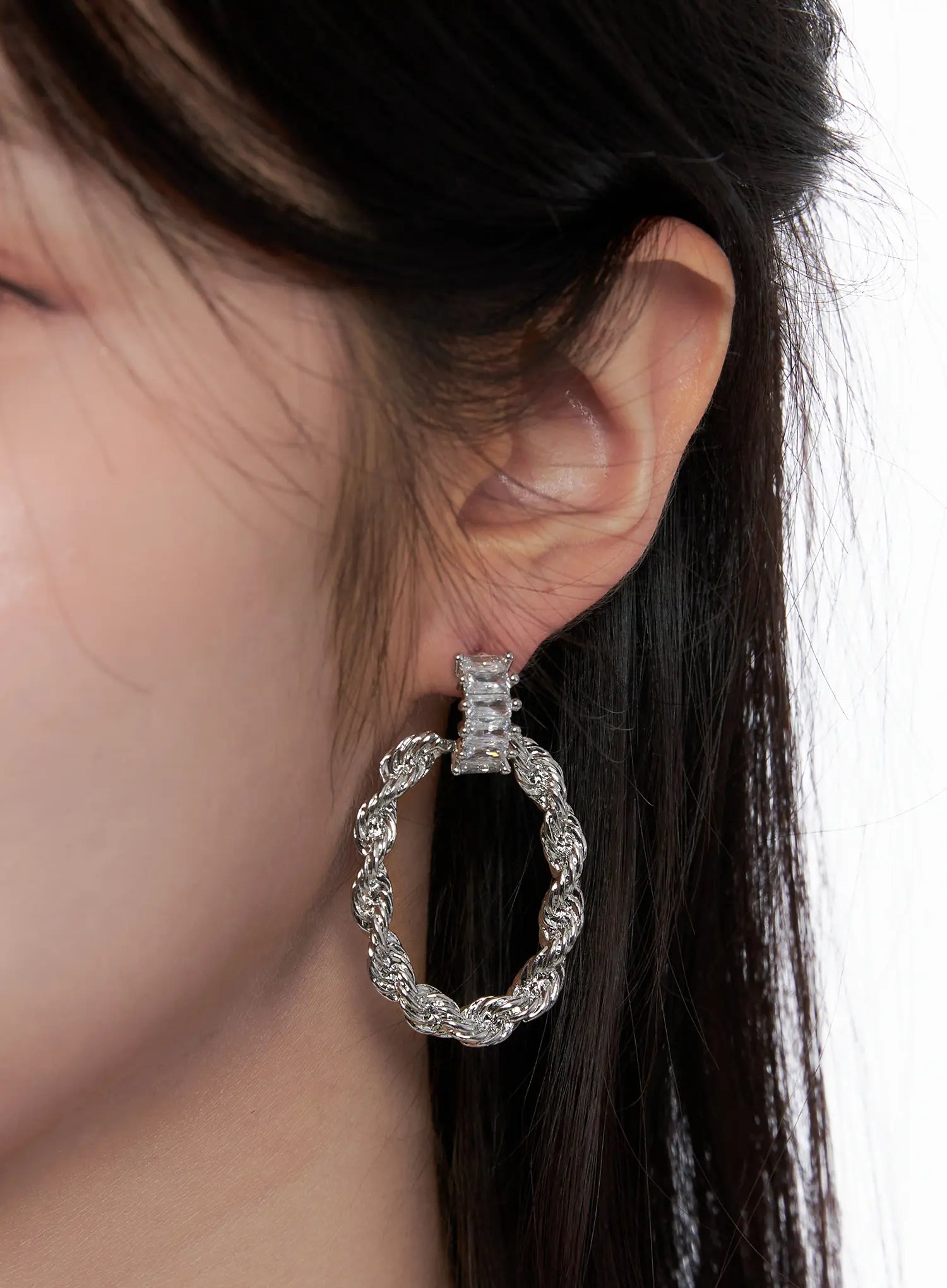 Braided Hoop Earrings CS523