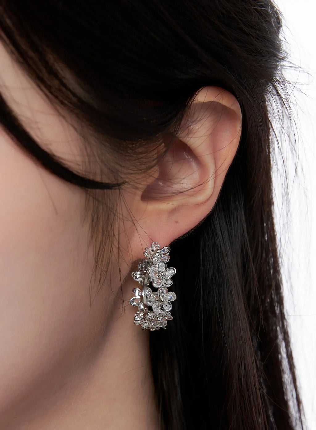 Petal Hoop Earrings CS523