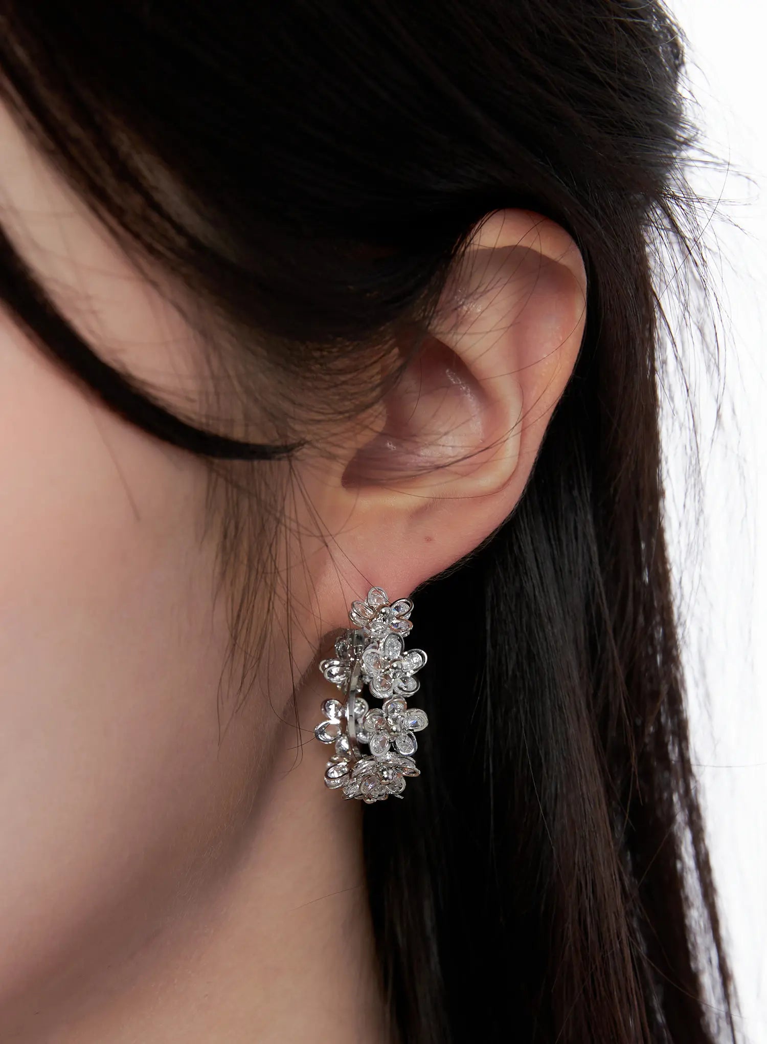 Petal Hoop Earrings CS523
