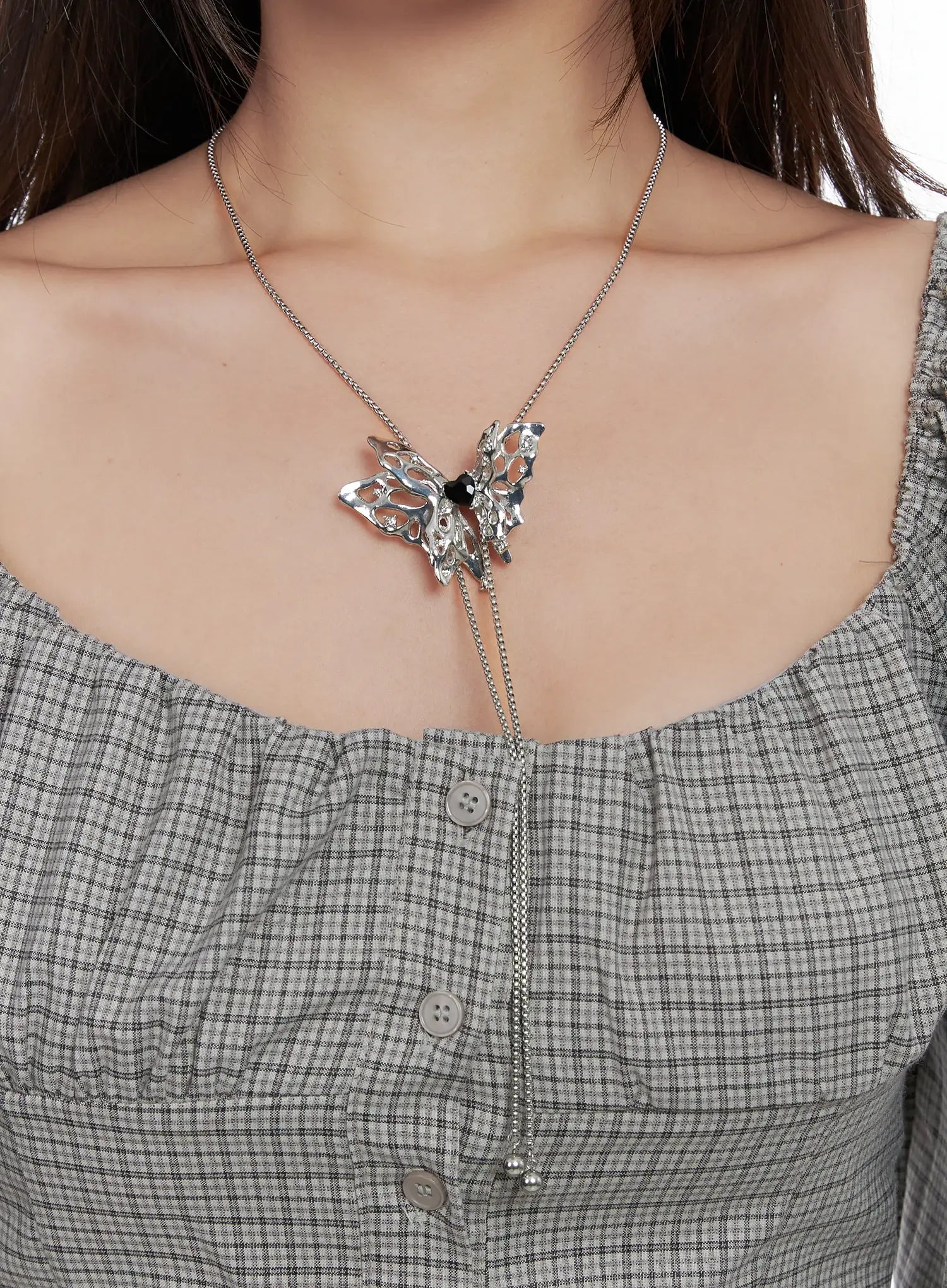 Orien Butterfly Pendant Necklace CS503