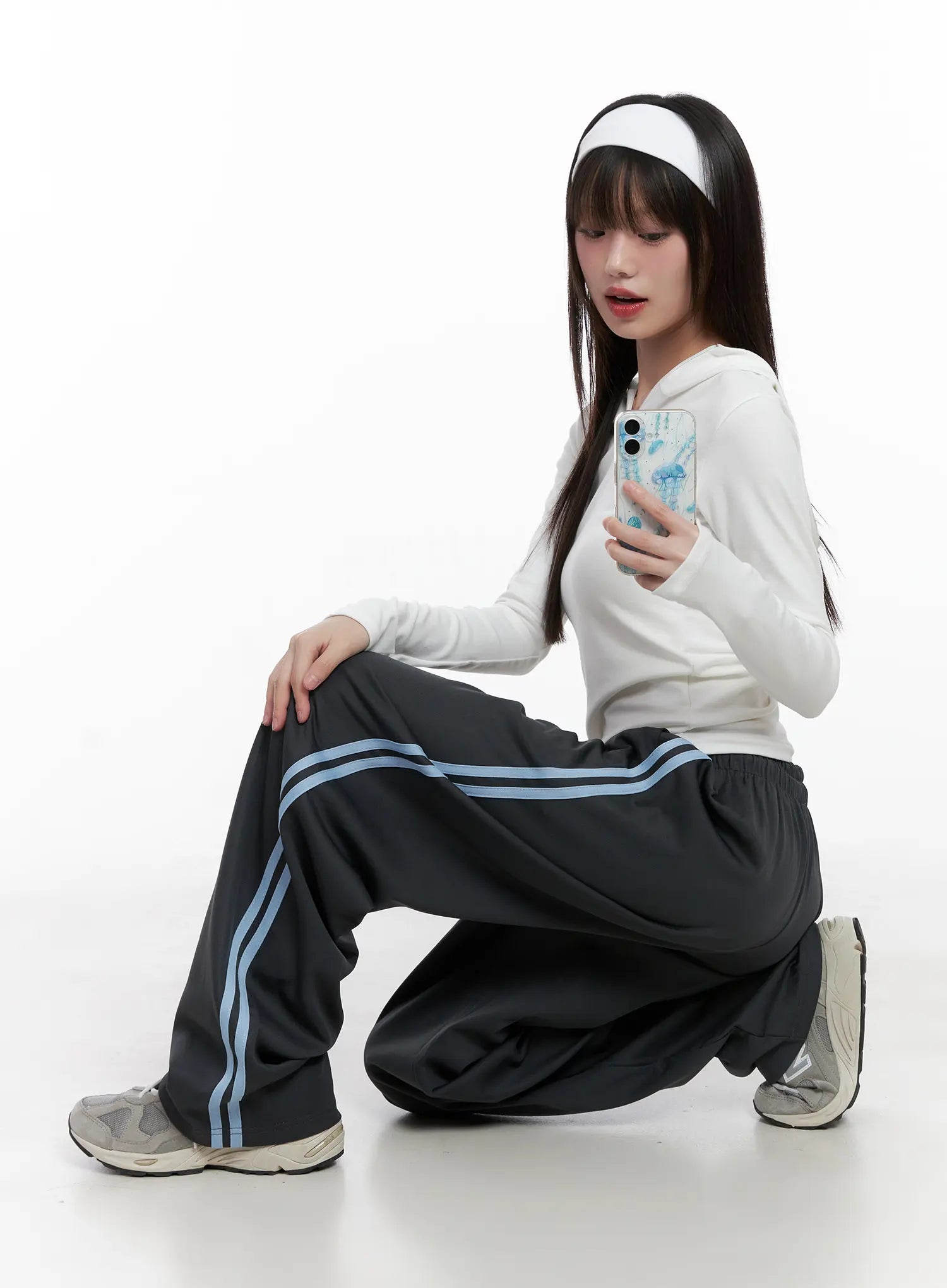 Half-Zip Hoodie Long Sleeve Top CG519