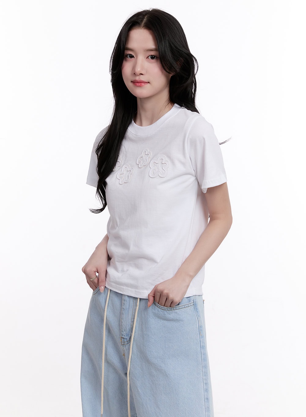 Flower Patch Crop Tee CM526