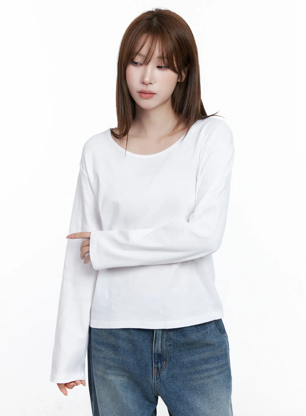 Basic Crew Neck Long Sleeve T-Shirt CG529