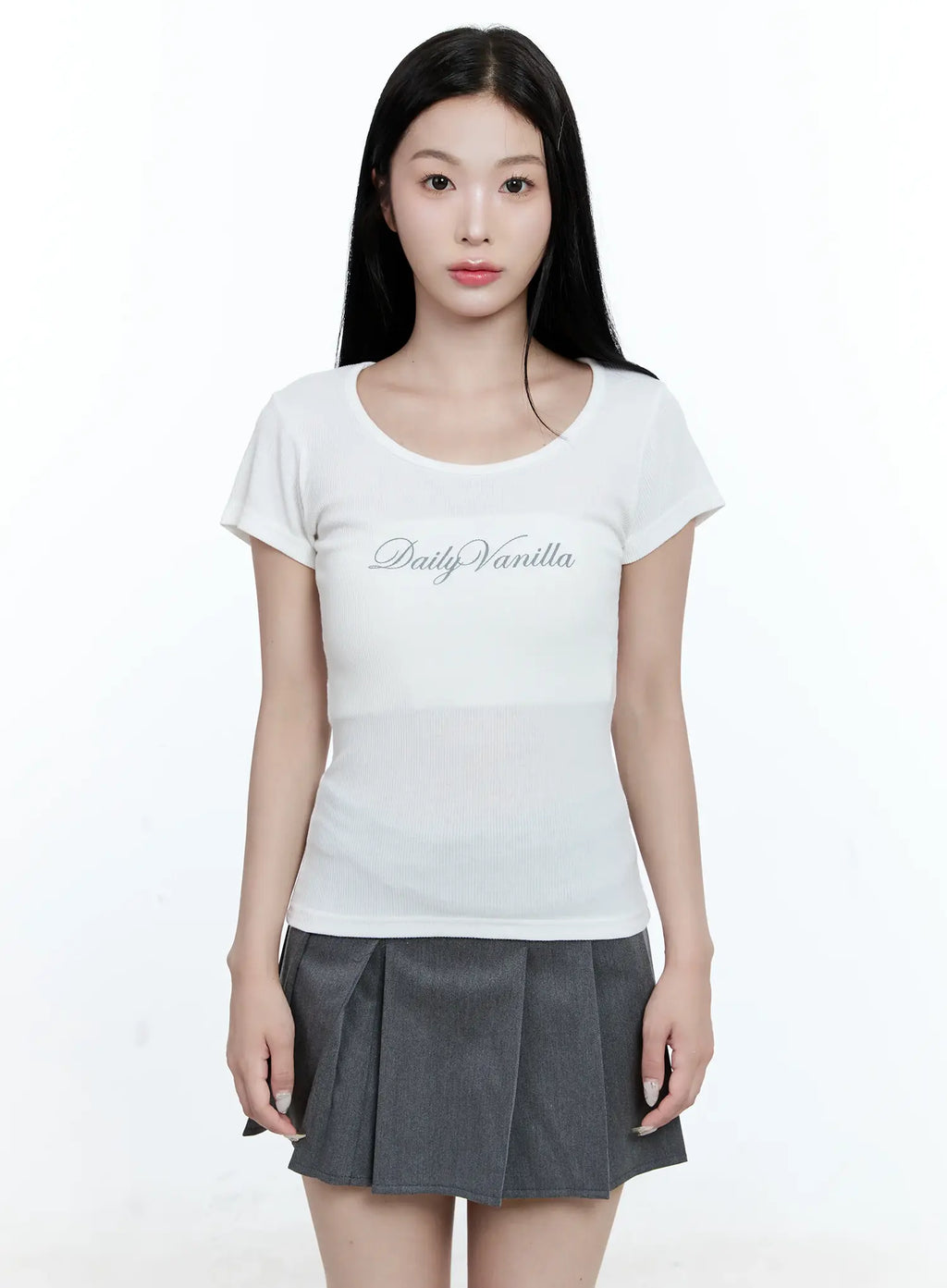 Ribbed Vanilla Graphic Tee CG511