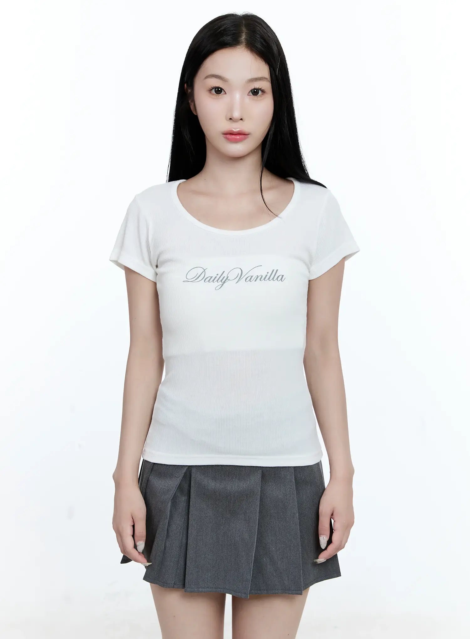 Ribbed Vanilla Graphic Tee CG511