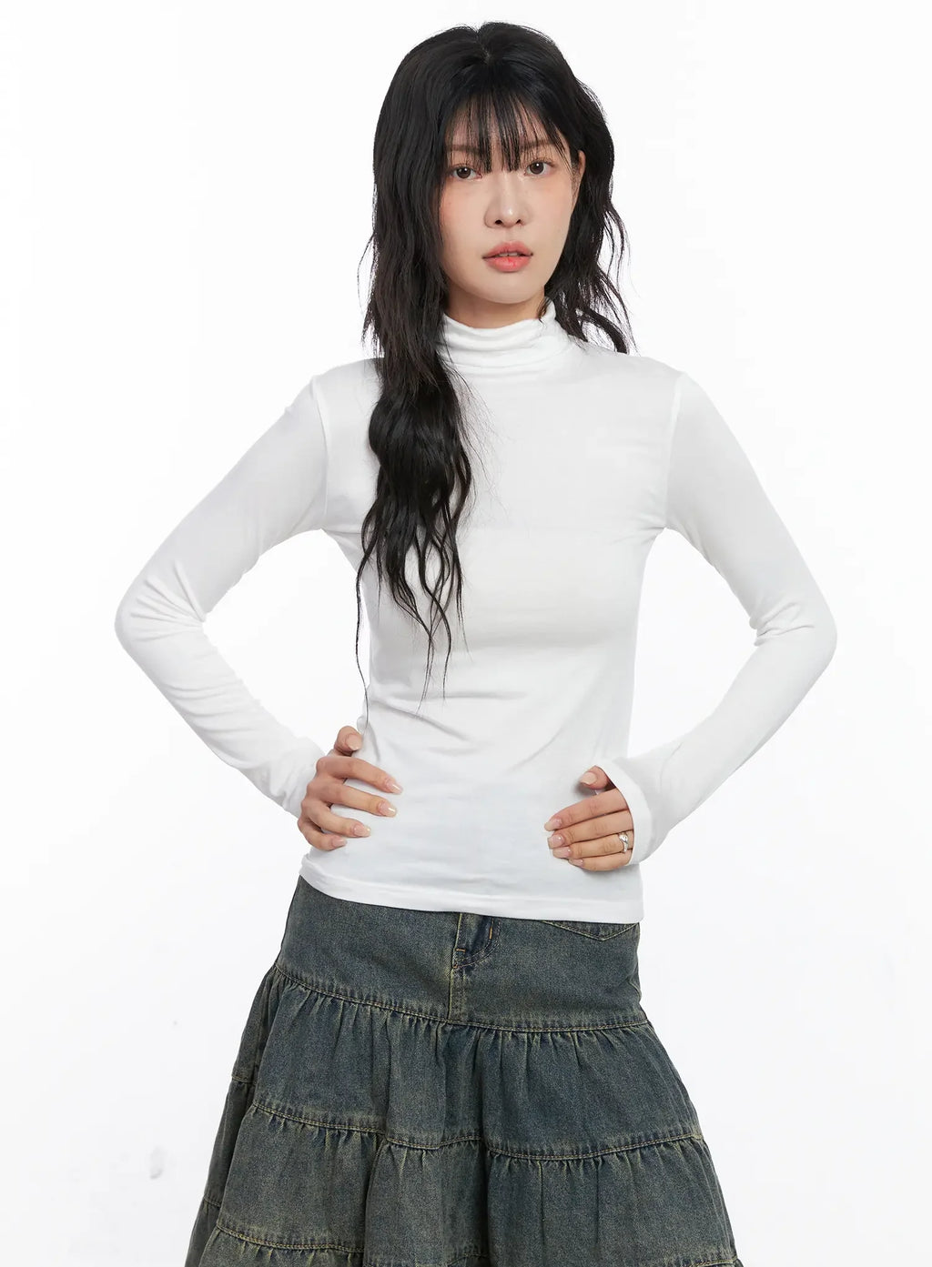 Essential Turtleneck Long Sleeve Top CO507