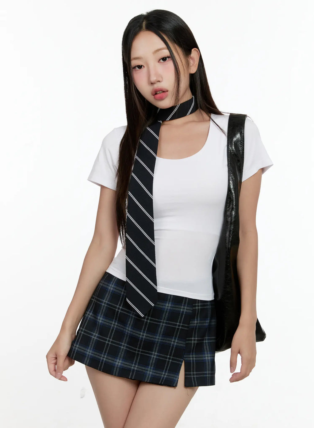 U-Neck Fitted Short-Sleeve Tee CG501