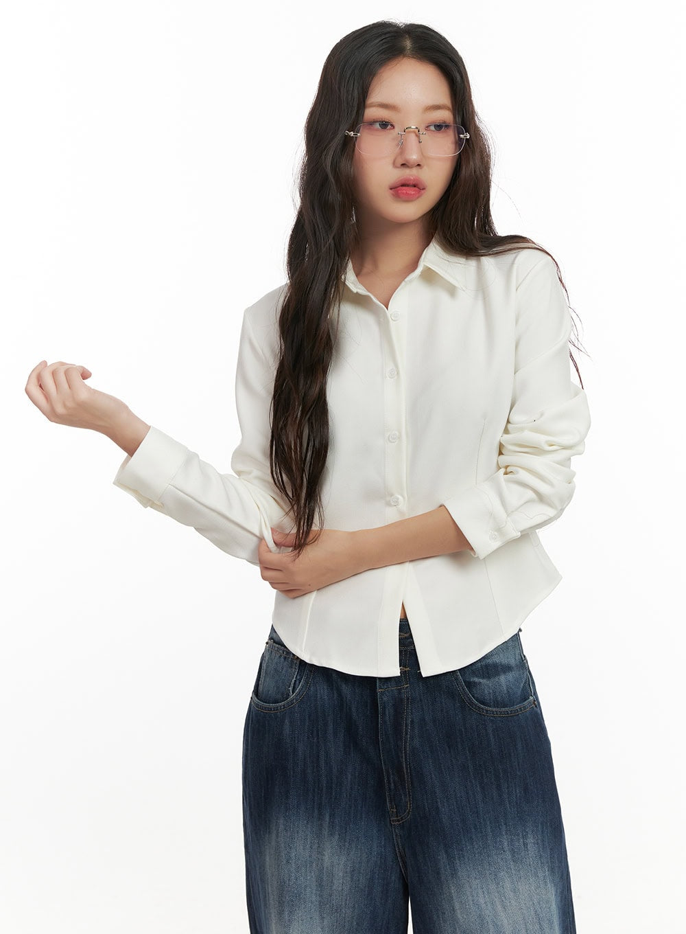 Slim-Fit Button-Up Shirt CN426