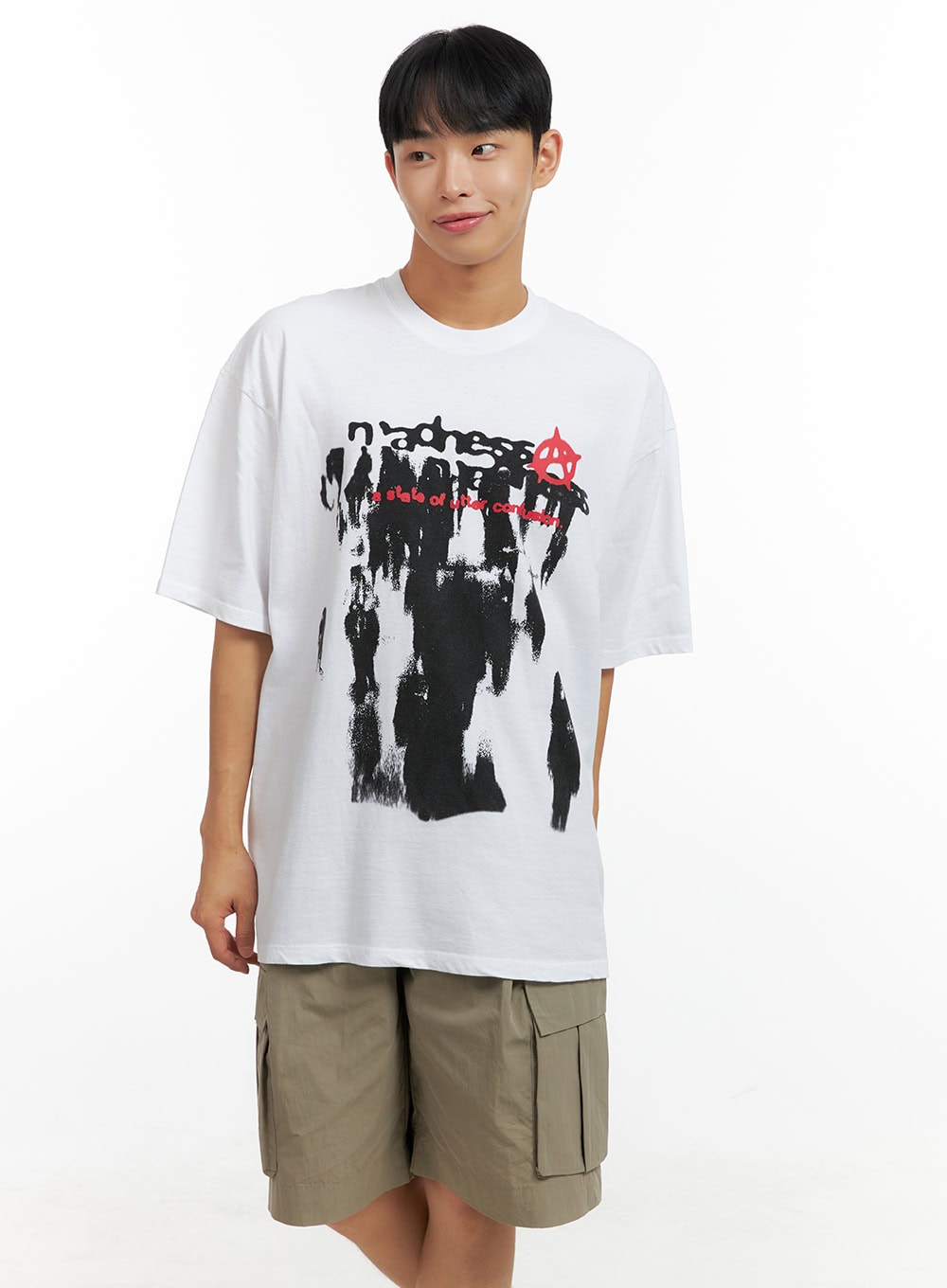 Men's Oversize Graphic Cotton T-Shirt CL429