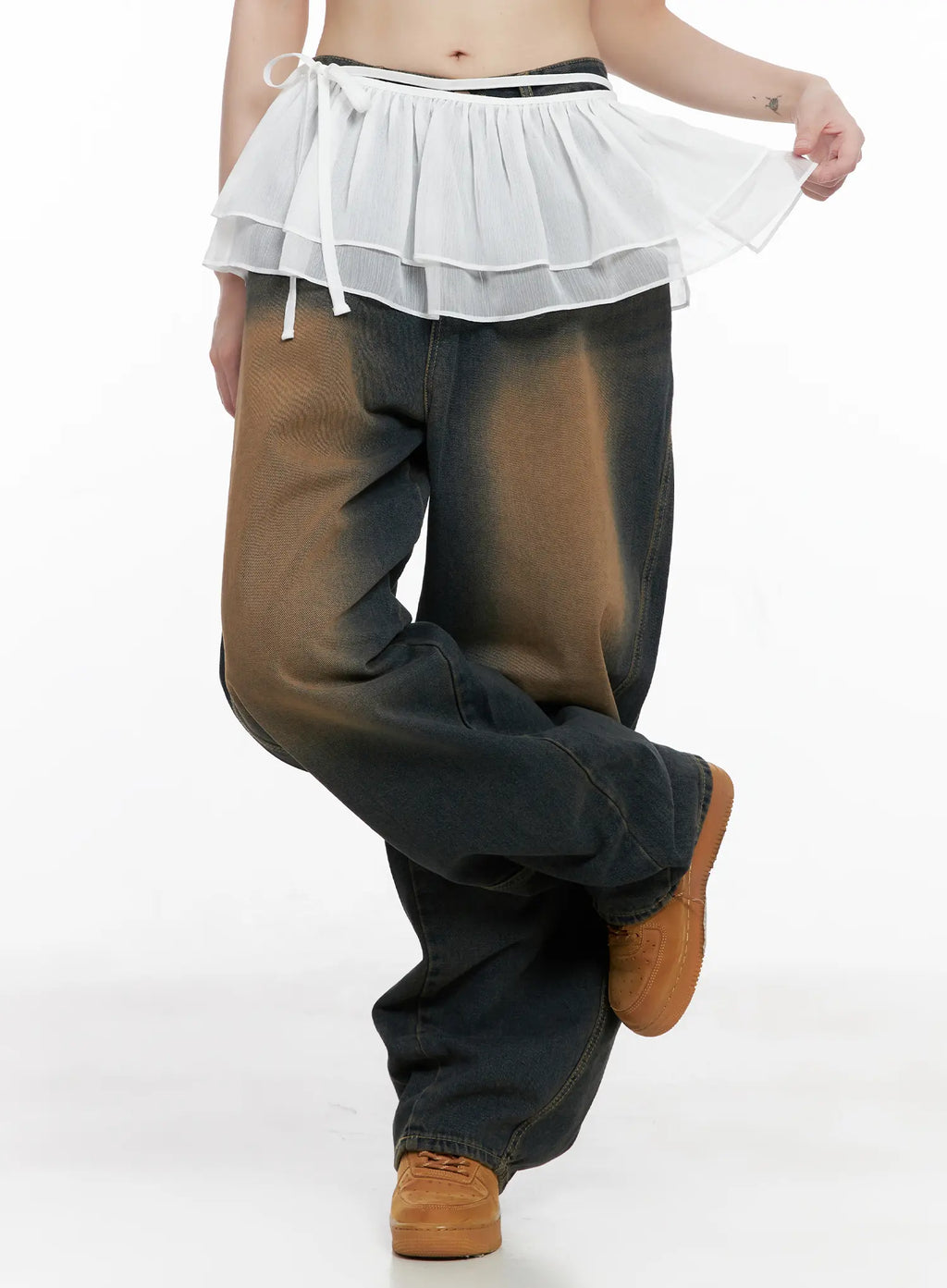 Ruffle Layered Mini Skirt CG519