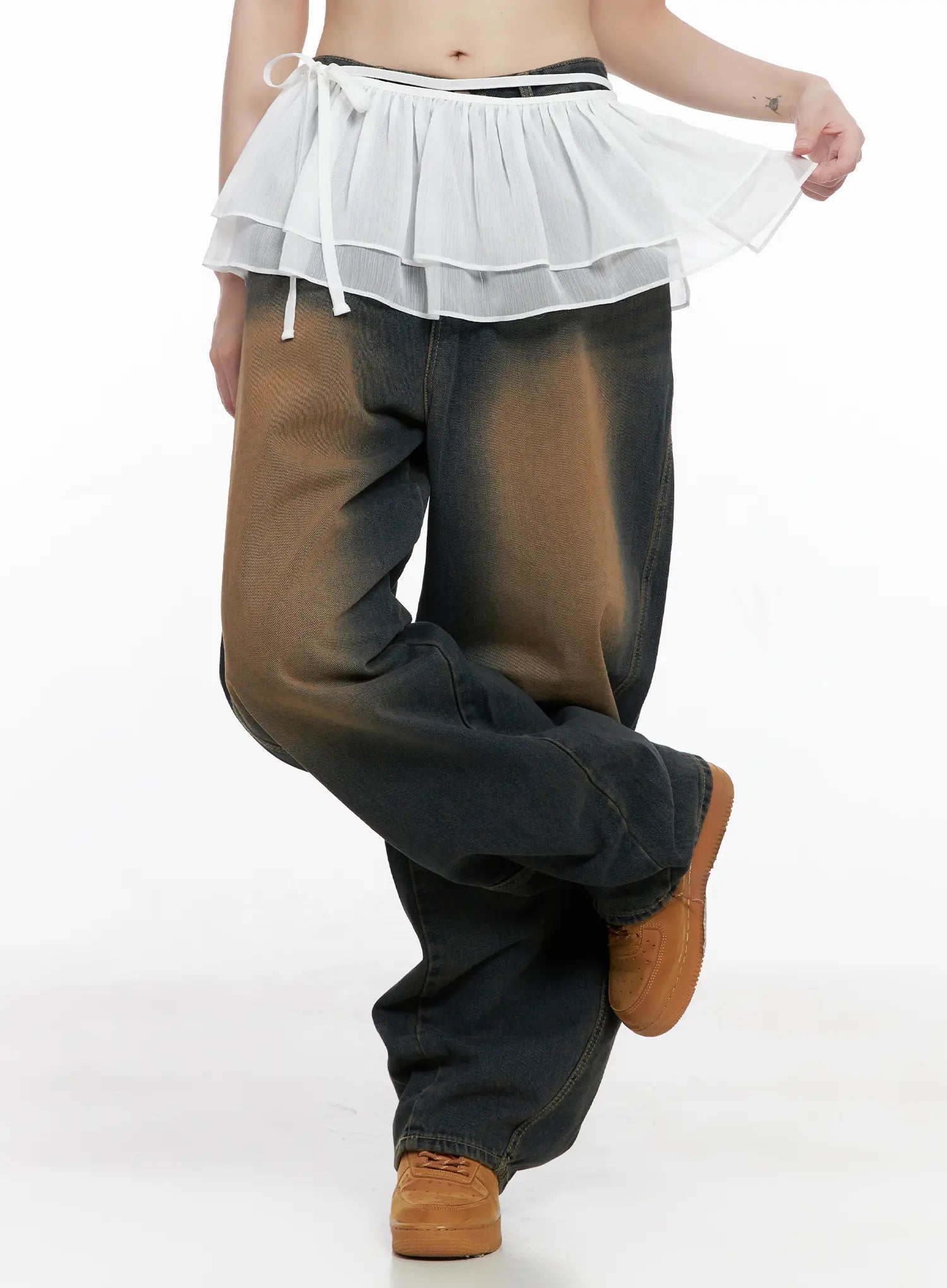 Ruffle Layered Mini Skirt CG519