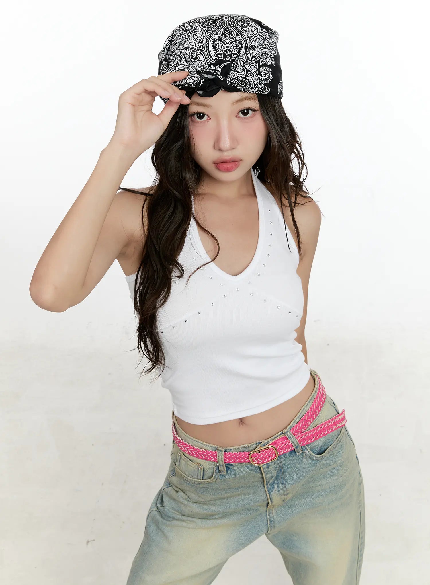 Studded Halter Top CL531