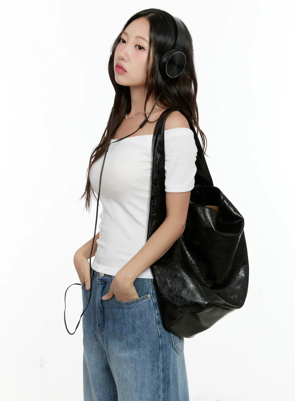 Basic Off-Shoulder Short-Sleeve Tee CG501