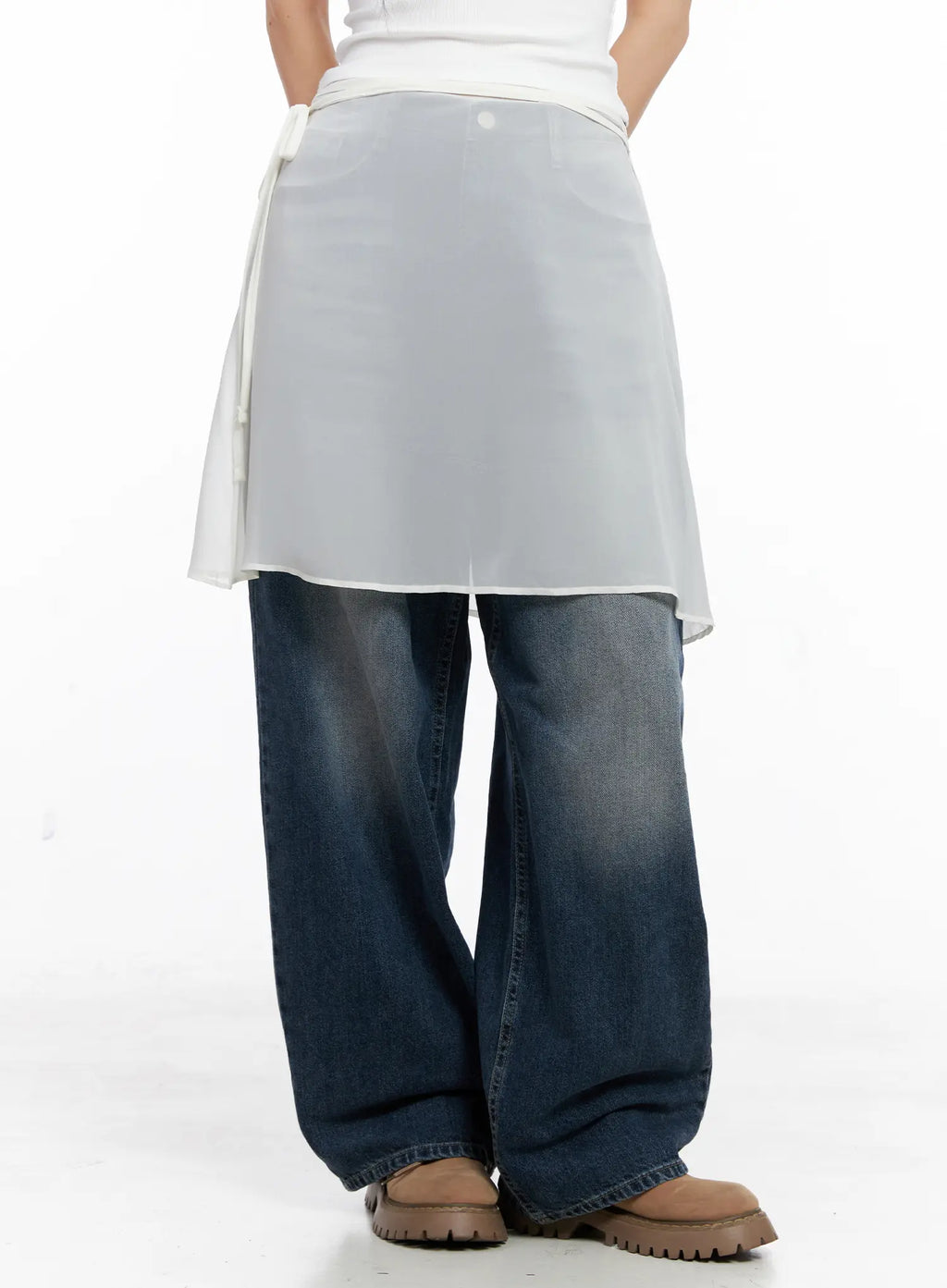 Basic Layered Midi Skirt CC1109