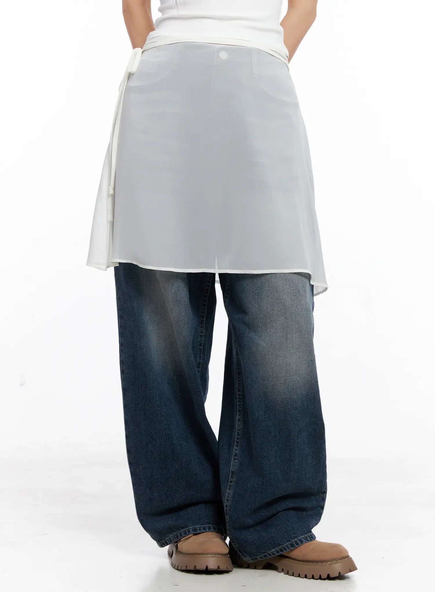 Basic Layered Midi Skirt CC1109