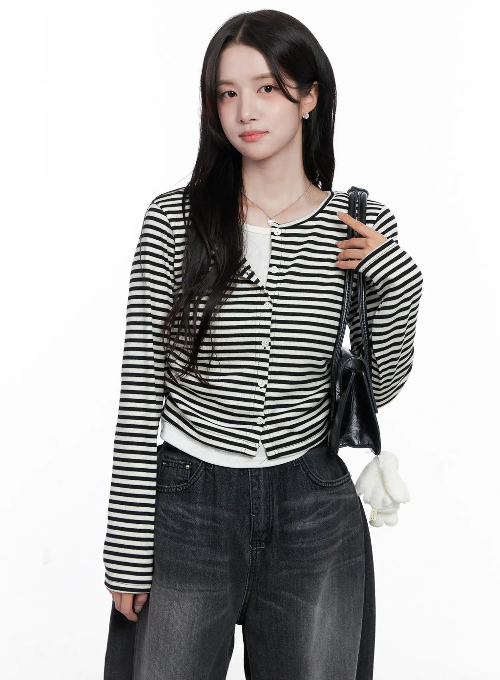 Striped Layered Long Sleeve Top CS519