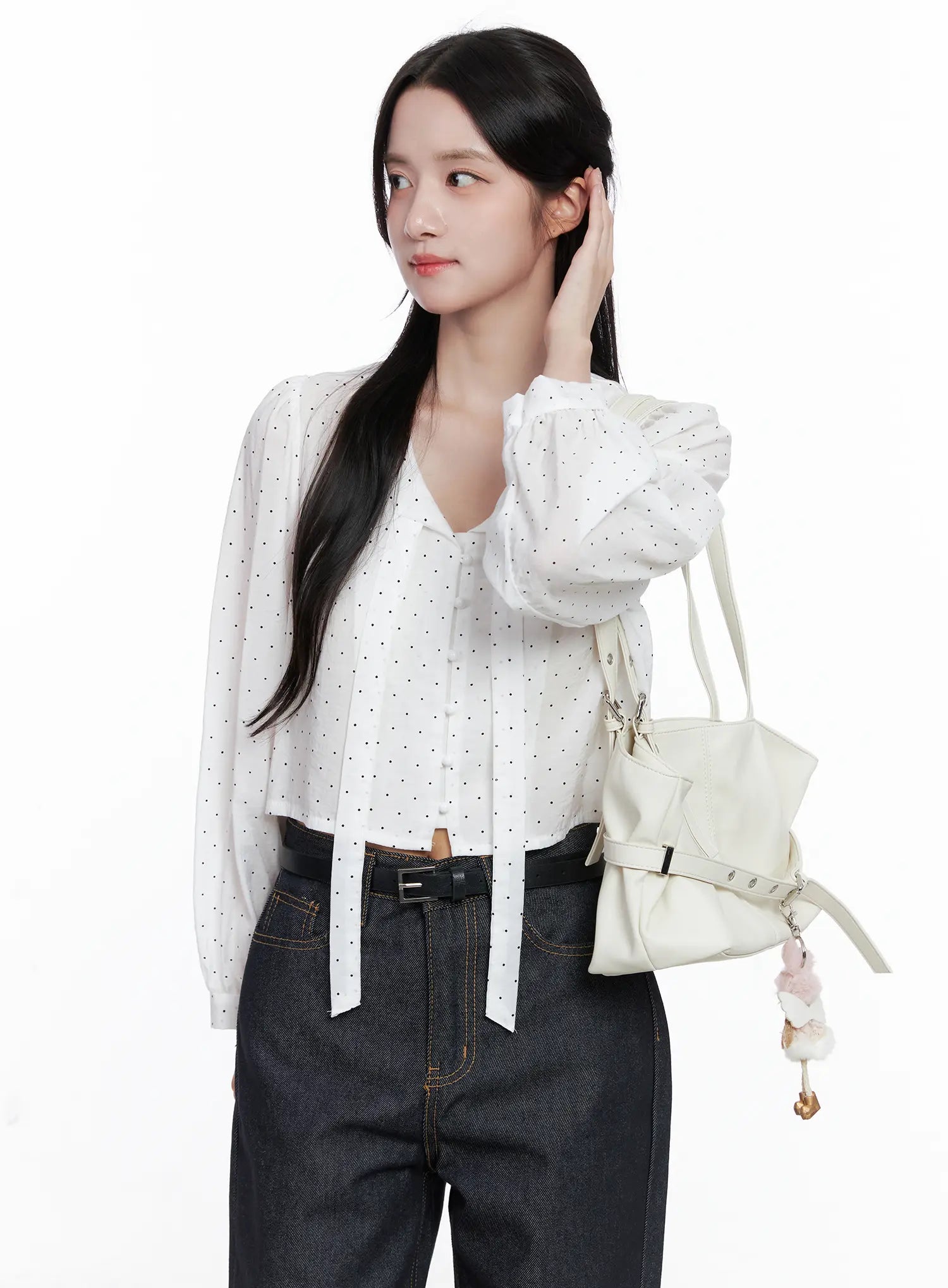 Polka Dot Long Sleeve Blouse CS519