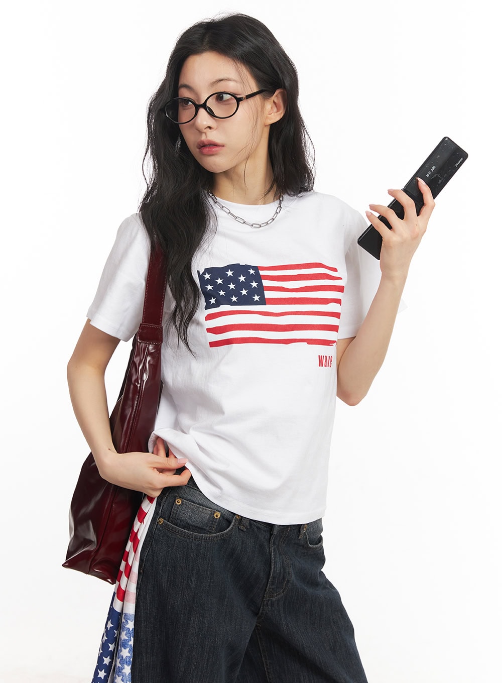 Star Flag Graphic Top CA503