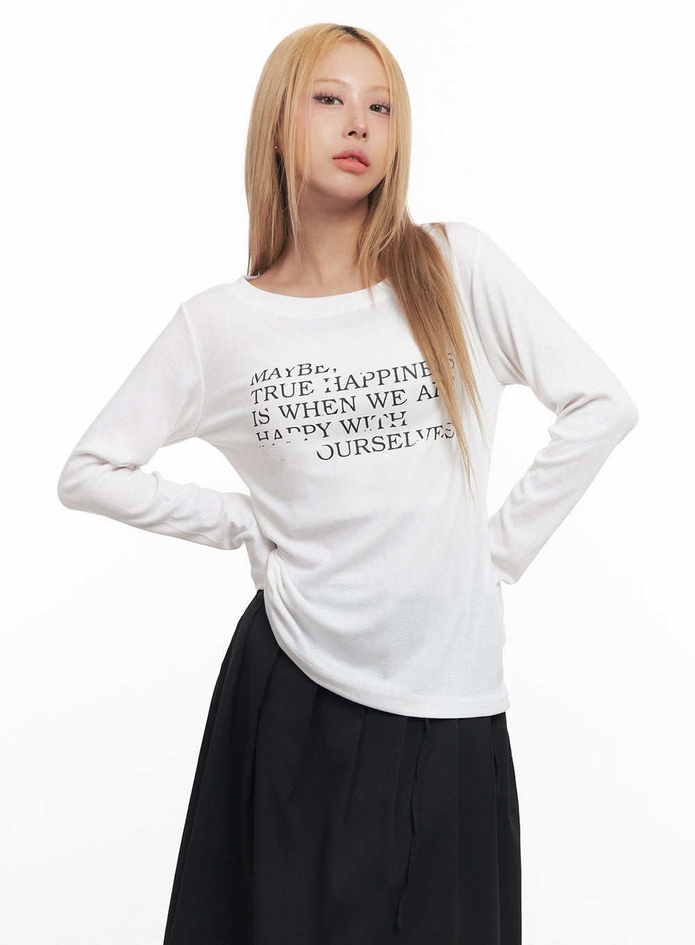 Graphic Comfort Long-Sleeve Top CM506