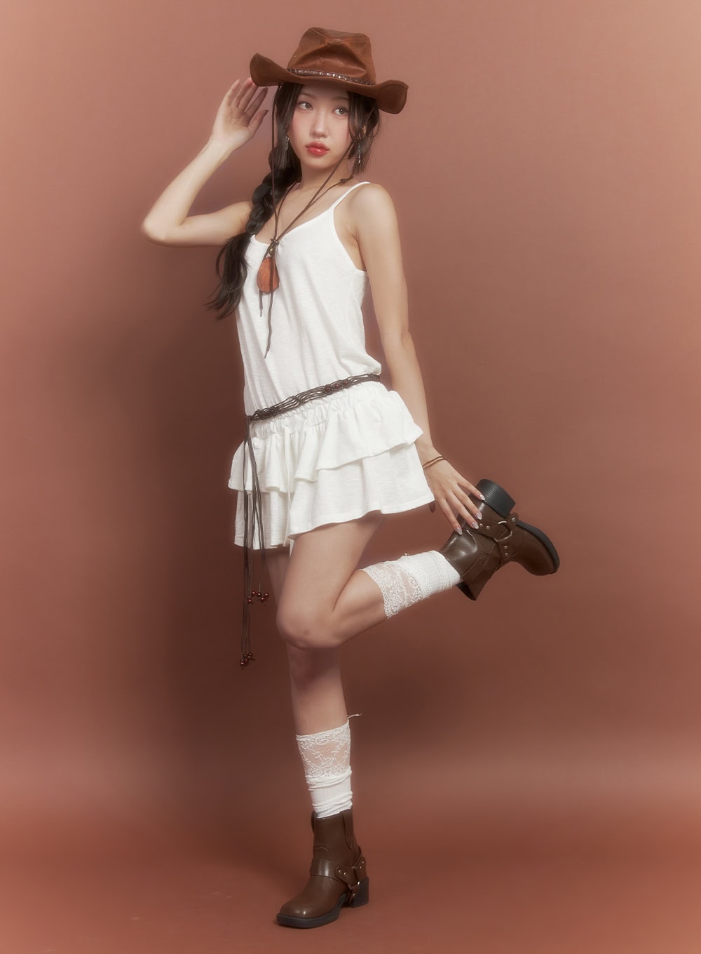 Tiered Skirt Dress CF520