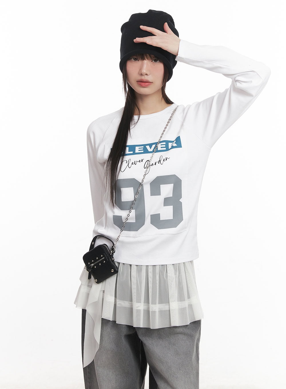 "93" Graphic Long Sleeve Top CM520