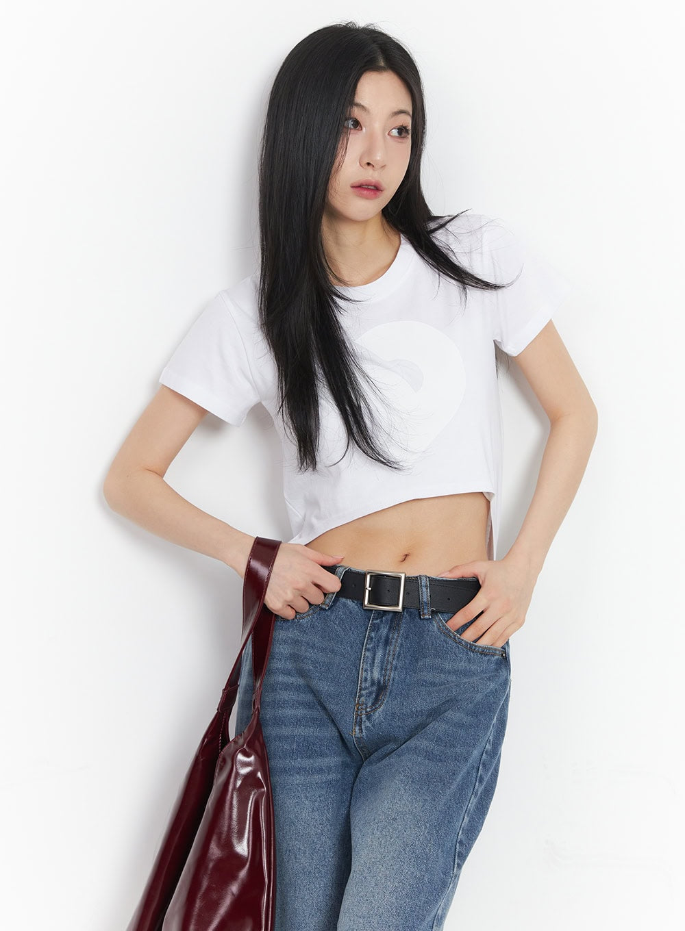 Graphic Baby Crop Tee CA503