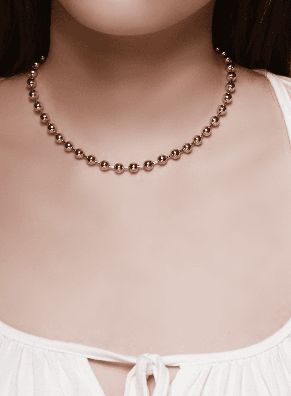 Bold Ball Chain Necklace IL403