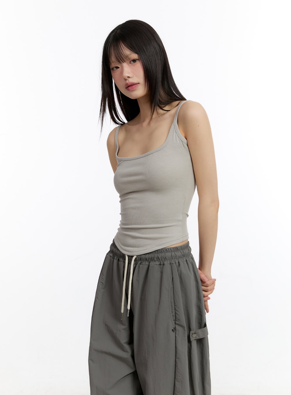 Essential Square-Neck Cami Crop Top CA509