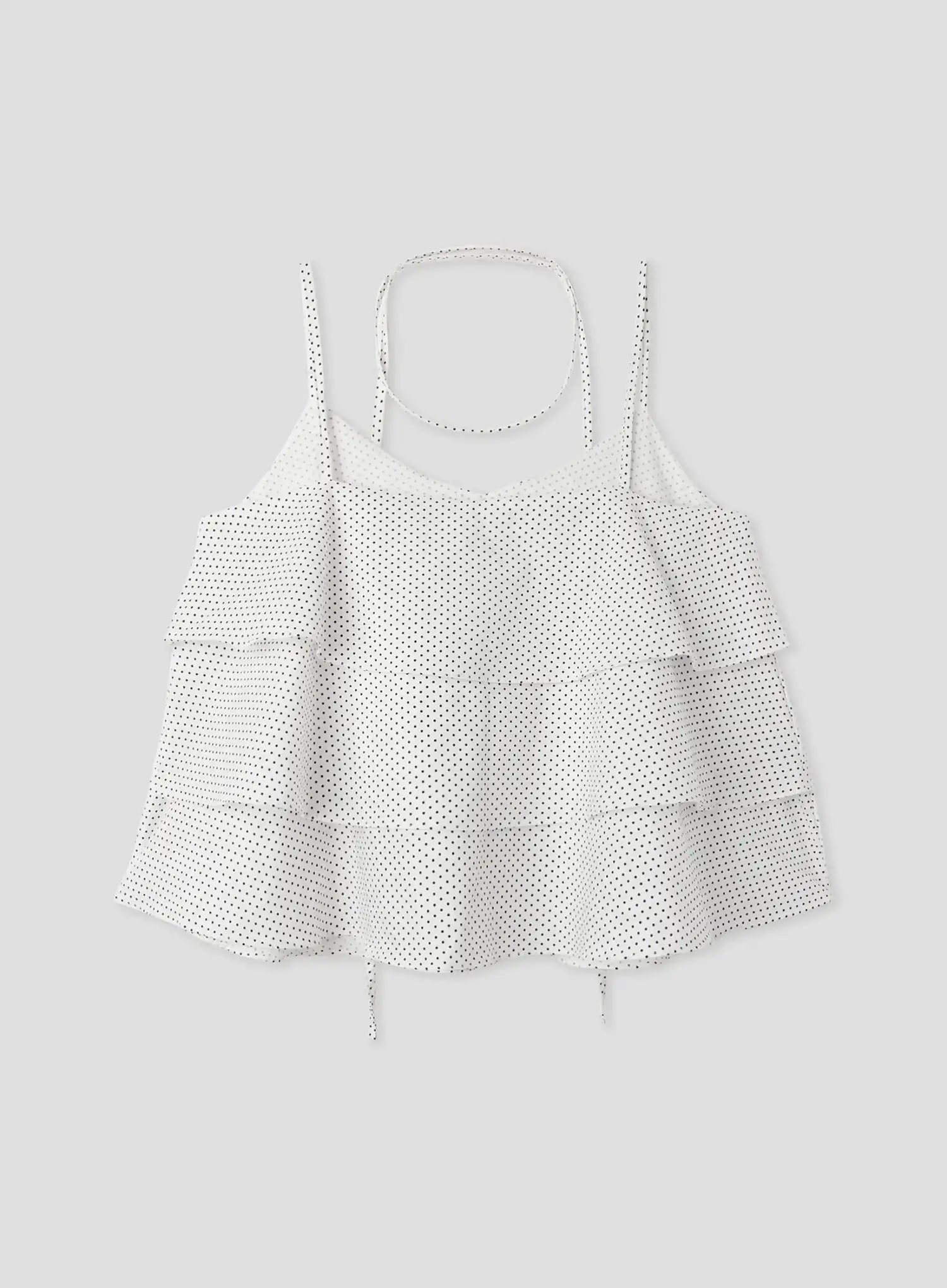 Polka Dot Ruffle Cami IU526