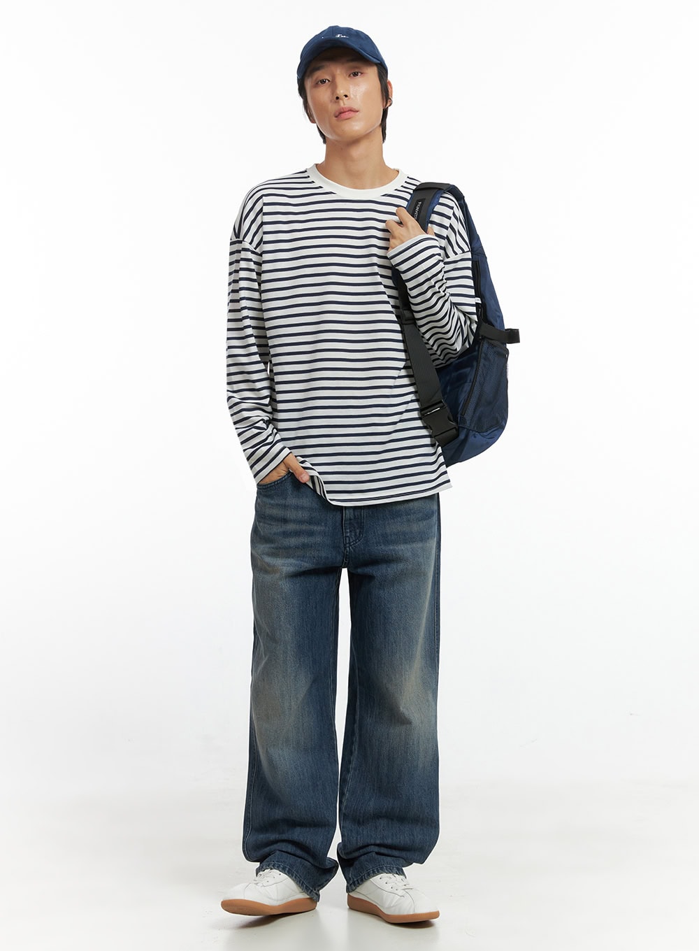 Men's Essential Striped Shirt  IO417