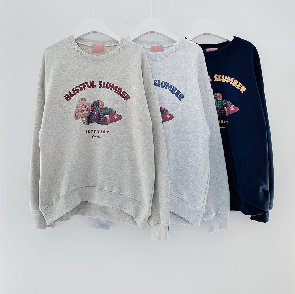 Sleeping Bear Print Sweatshirt