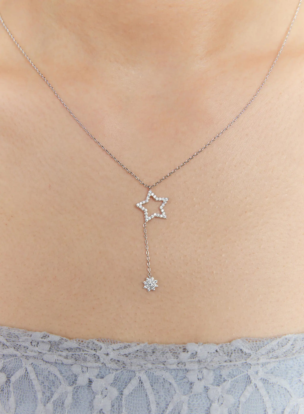 Falling Flora Star Necklace IS517