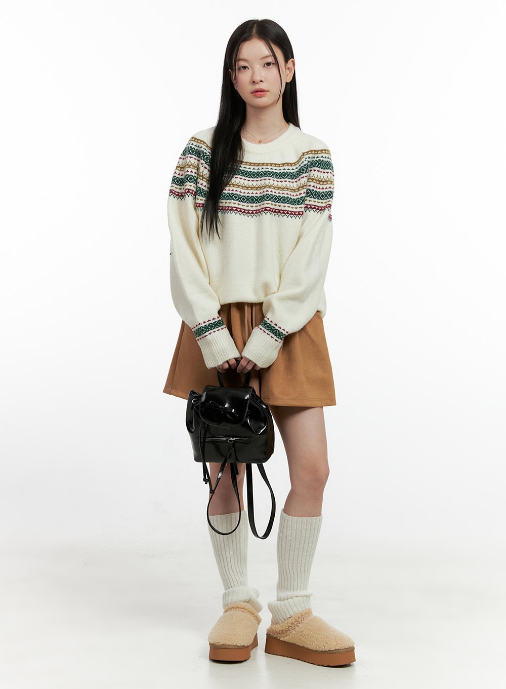 Oversized Nordic Knit Sweater ON408