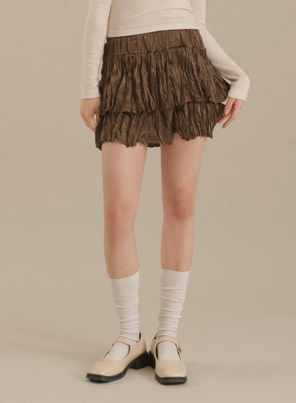 Ruffle Tier Mini Skirt J17