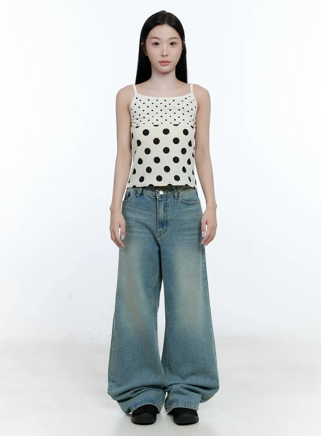 Haeun Wide-Leg Denim Jeans CG501