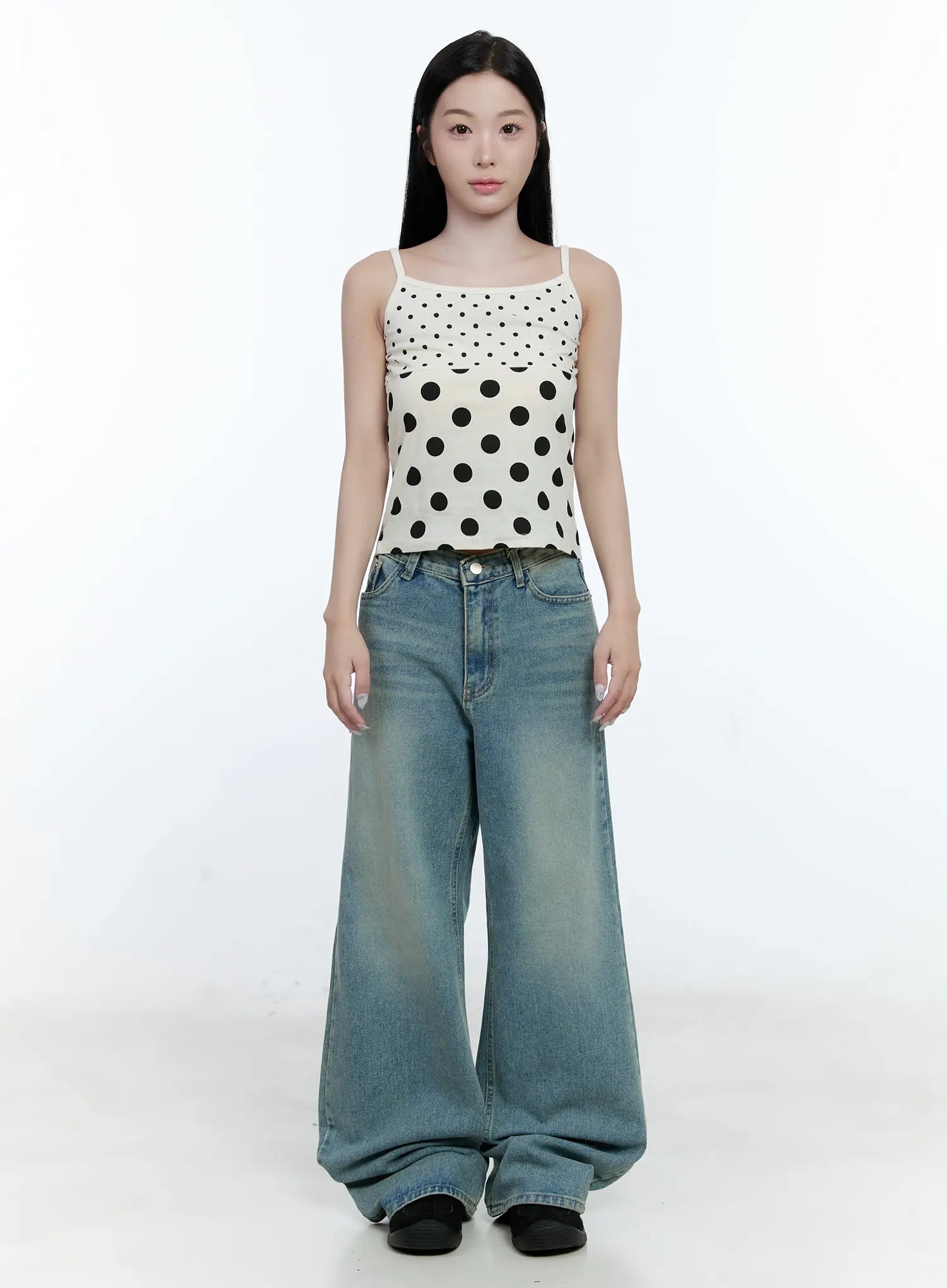Haeun Wide-Leg Denim Jeans CG501