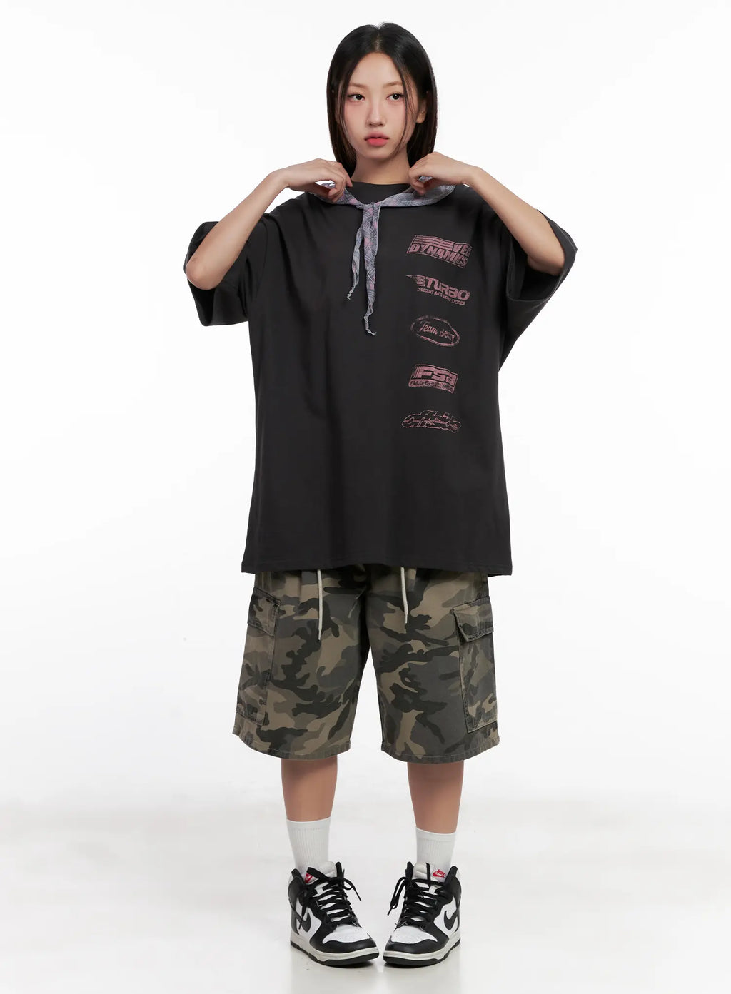 Camo Cargo Jorts CL521