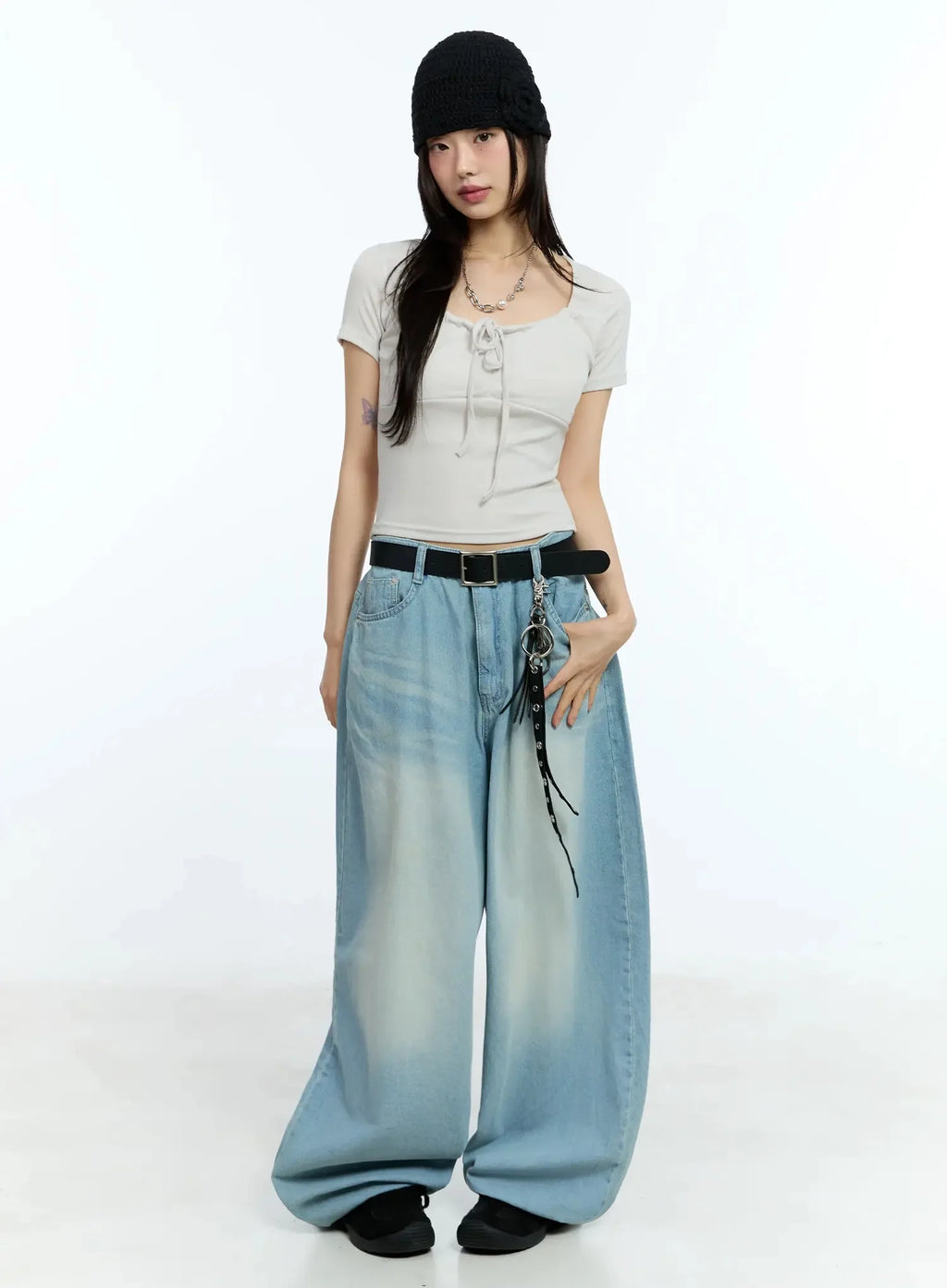 Yerim Washed Baggy Jeans IU524