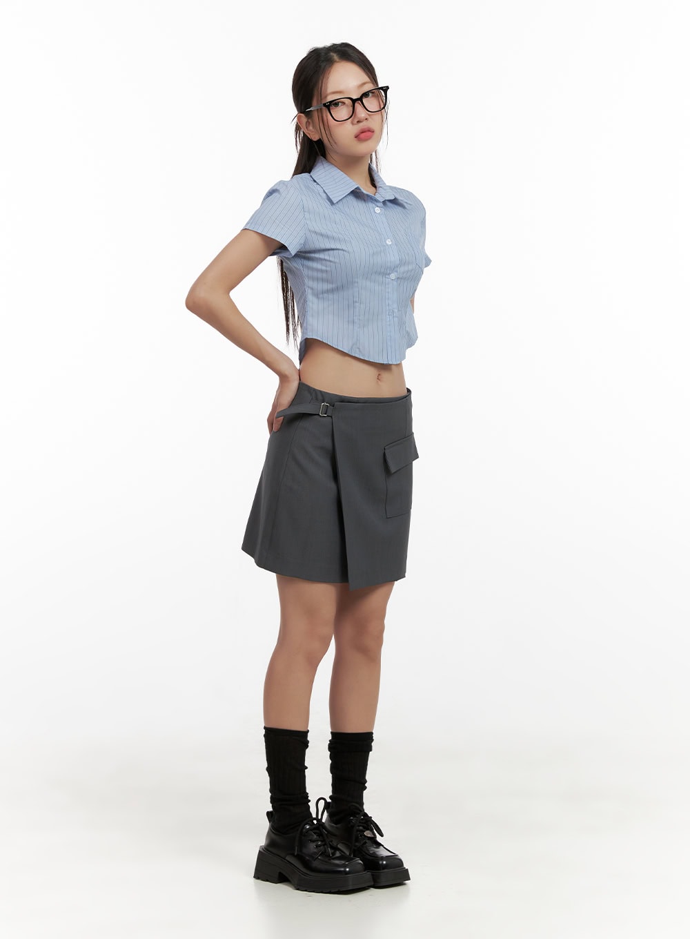 Wrap Pocket Mini Skirt CL431