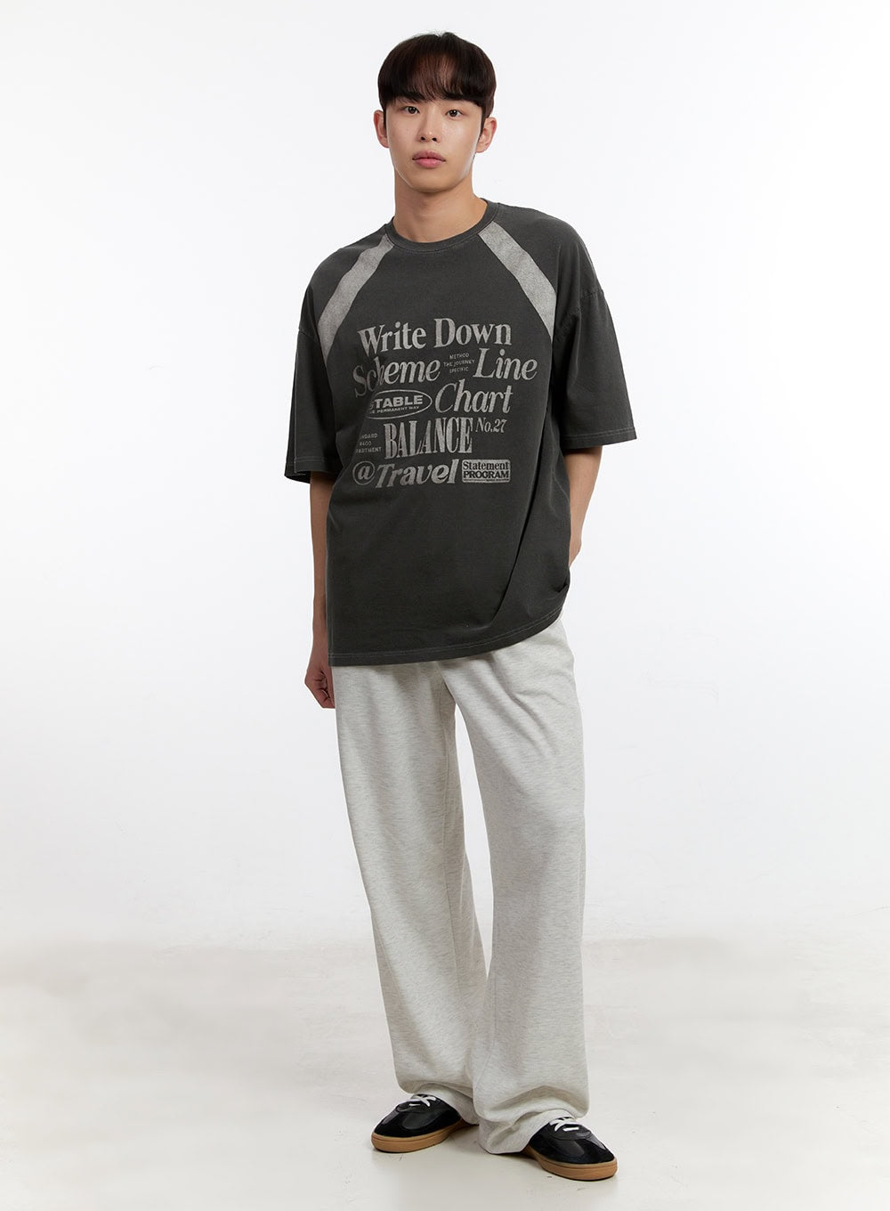 Men's Washed Graphic T-Shirt IA507