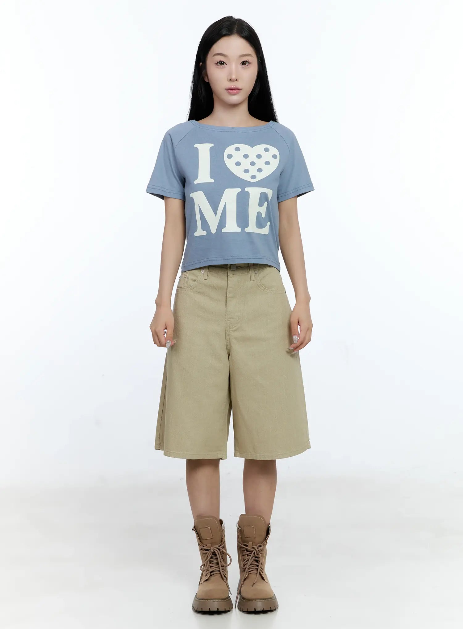 Wide-Leg Bermuda Shorts CG501