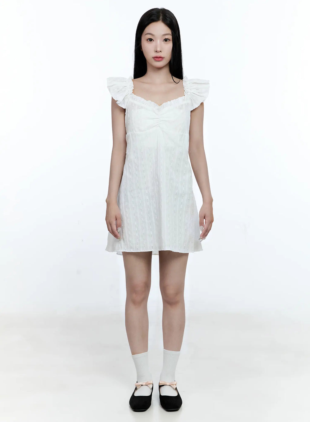 Lace Off-Shoulder Mini Dress CG513