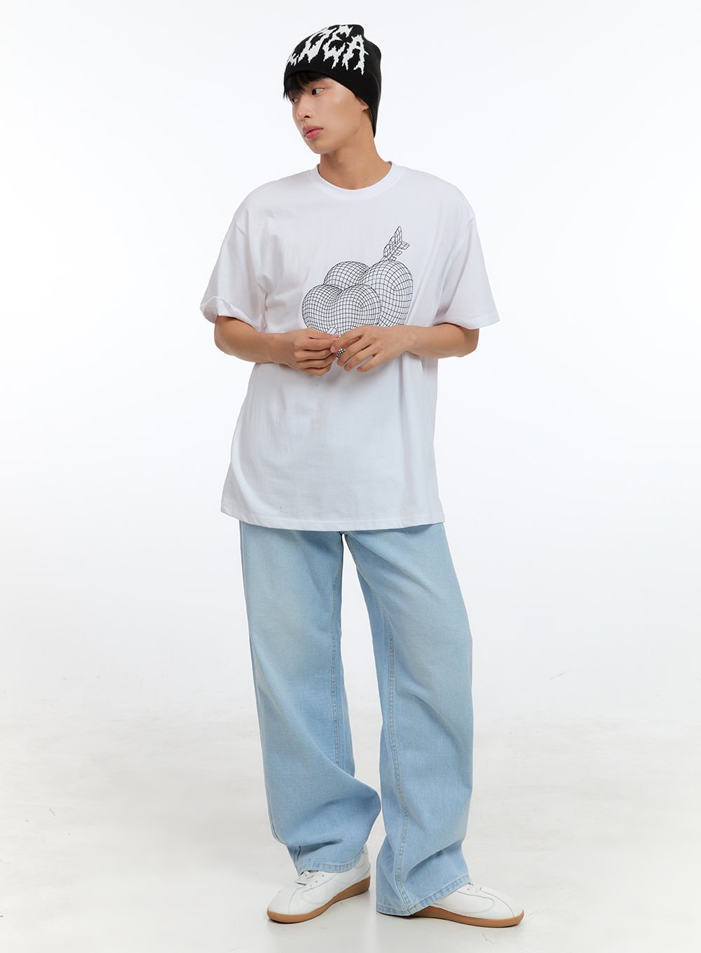 Men's Cotton Graphic Round-Neck T-Shirt IG416